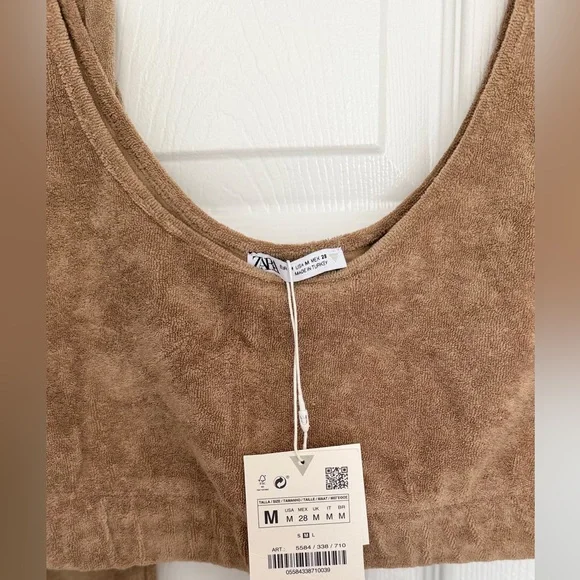 NWTA 2 piece Zara Terrycrop Tank Top and Joggers - Picture 3 of 8